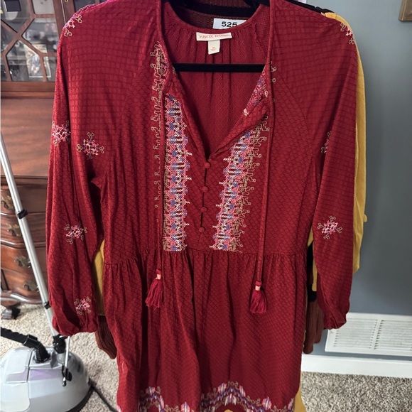 Knox Rose 🌹 Boho Long Sleeve Dress Like New Condition - Picture 3 of 4